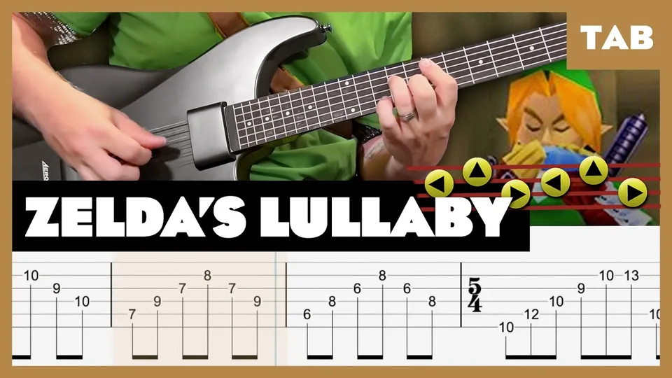 Zelda's Lullaby - Ocarina of Time guitar tab