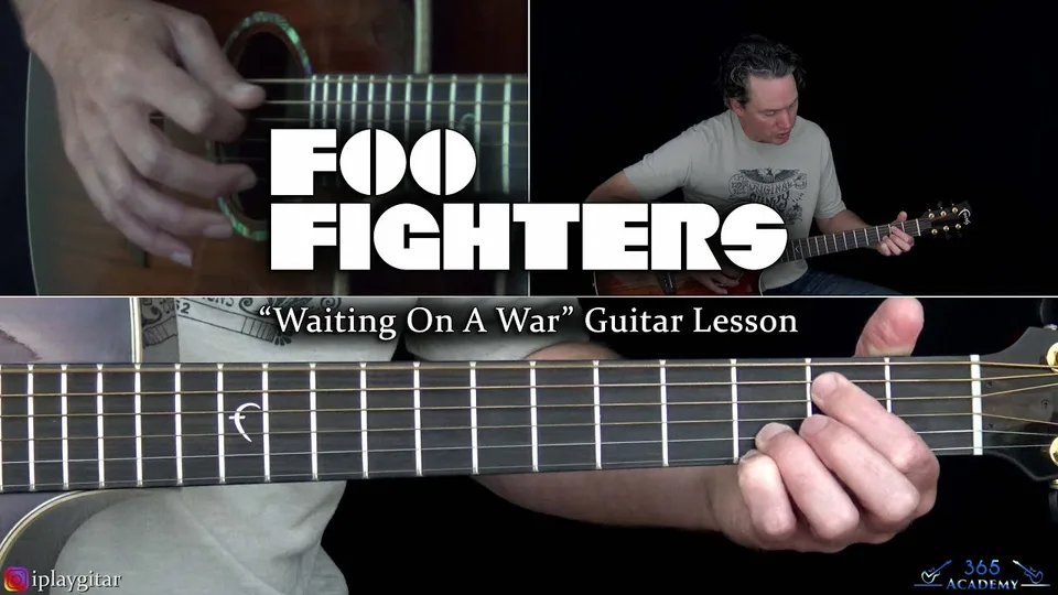 Foo Fighters - Waiting On A War guitar lesson