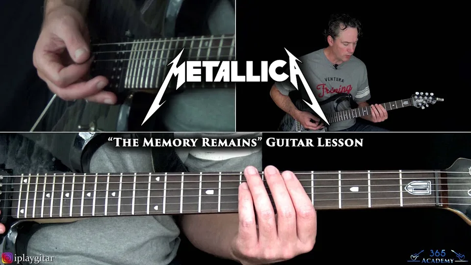 Metallica - The Memory Remains guitar lesson