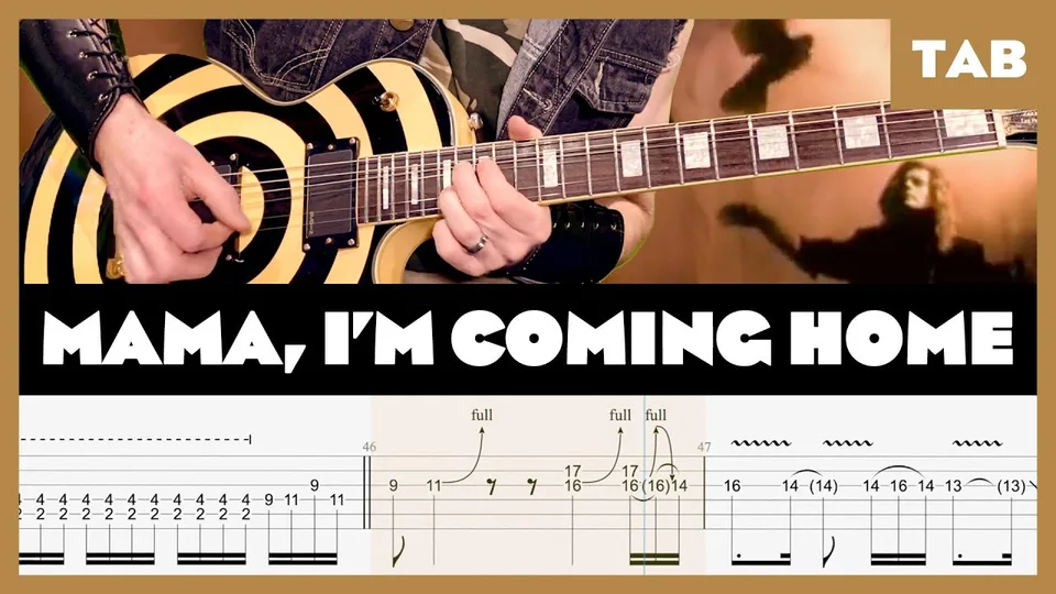 Ozzy Osbourne - Mama I'm Coming Home guitar tab