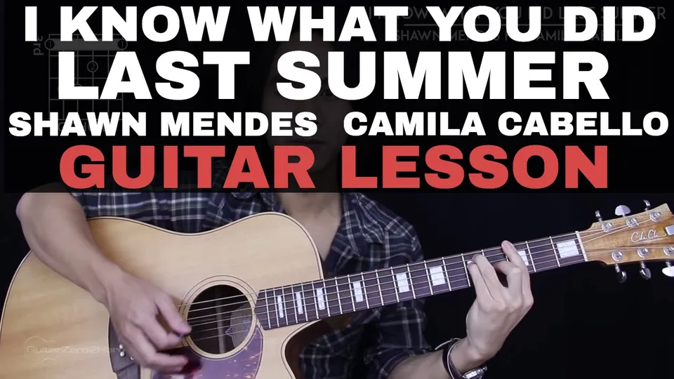 Camila Cabello - I Know What You Did Last Summer Shawn Mendes Feat. guitar lesson