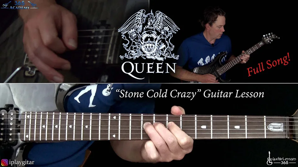 Queen - Stone Cold Crazy guitar lesson