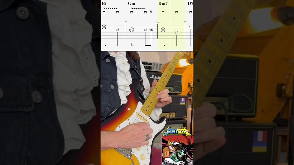 Saint Seiya - Sad Brothers guitar tab