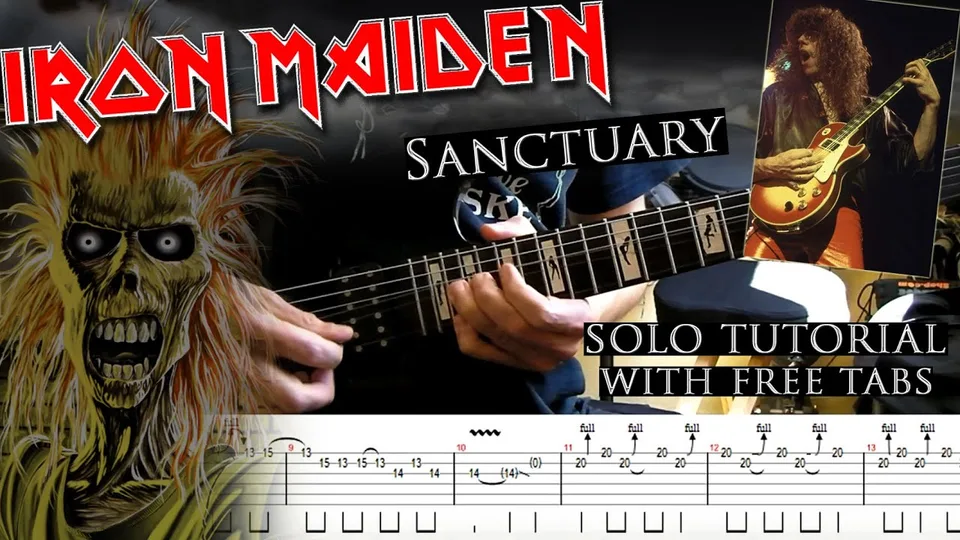 Iron Maiden - Sanctuary Dennis Stratton's guitar tab