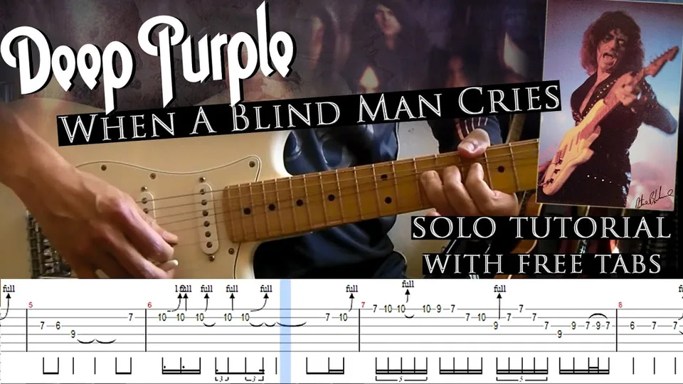 Deep Purple - When A Blind Man Cries guitar tab