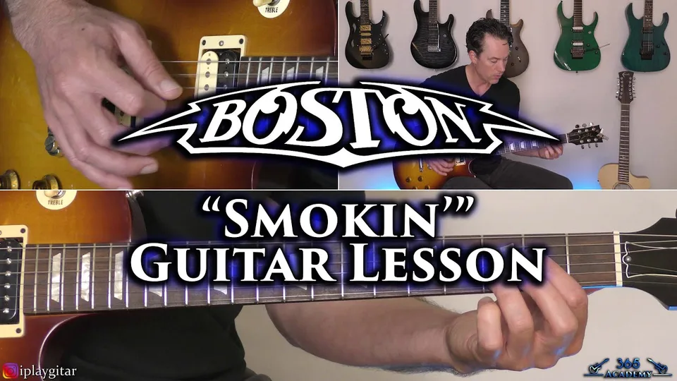 Boston - Smokin' guitar lesson