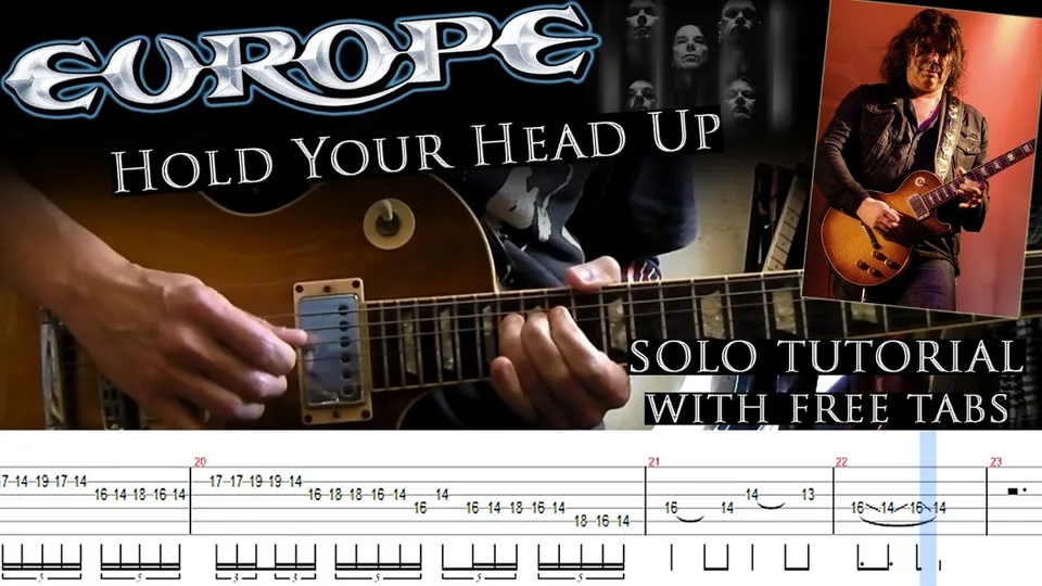Europe - Hold Your Head Up guitar tab