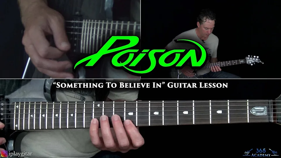 Poison - Something To Believe In guitar lesson