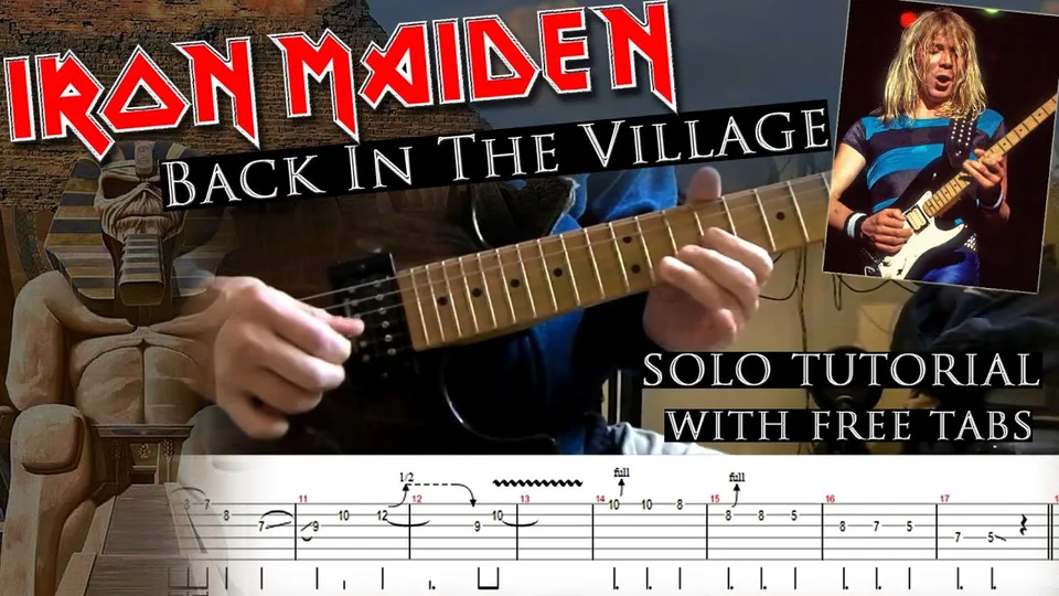 Iron Maiden - Back In The Village Dave Murray's guitar tab