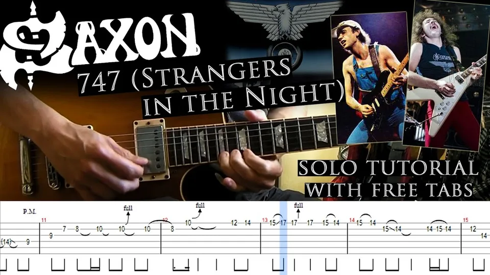 Saxon - 747 guitar tab