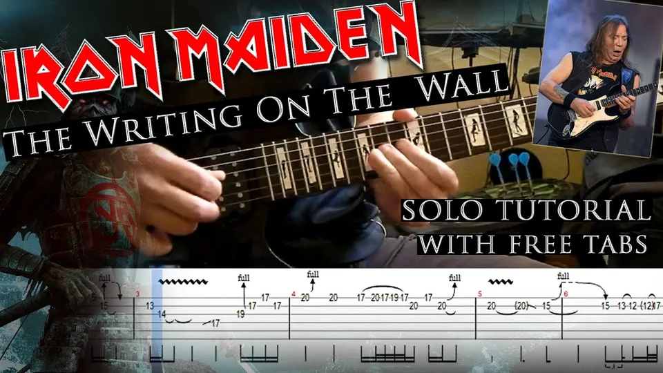 Iron Maiden - The Writing On The Wall Dave Murray guitar tab