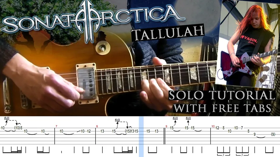 Sonata Arctica - Tallulah guitar tab