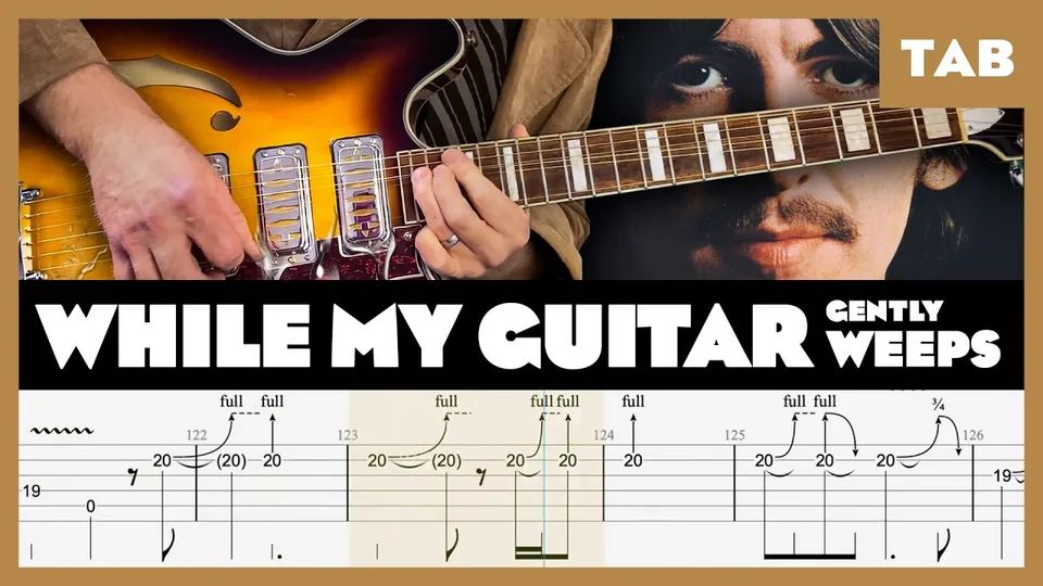 The Beatles f. Eric Clapton - While My Guitar Gently Weeps guitar tab
