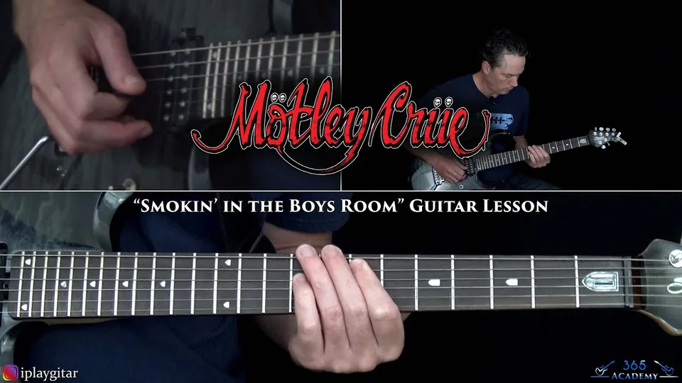 Motley Crue - Smokin' In The Boys Room guitar lesson