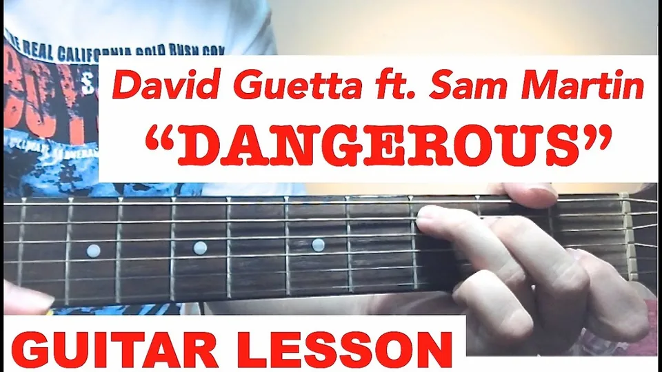 David Guetta - DANGEROUS guitar lesson