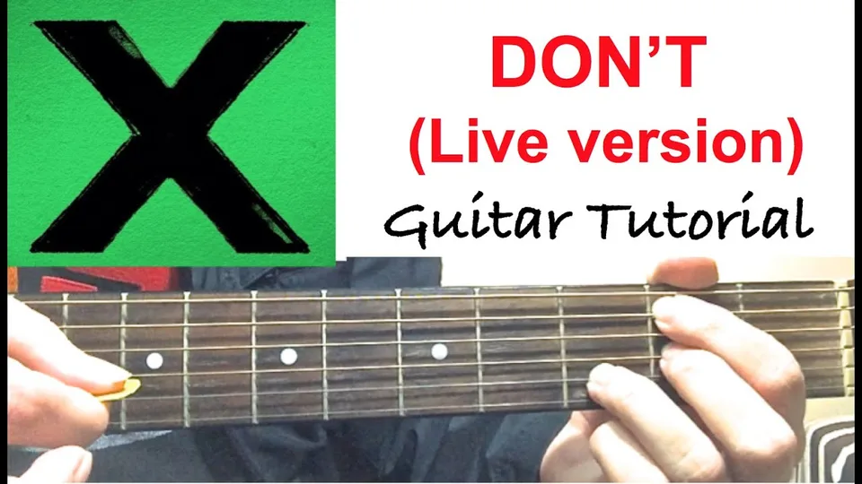 Ed Sheeran - DON'T guitar lesson