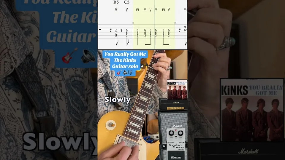 The Kinks - You Really Got Me guitar tab