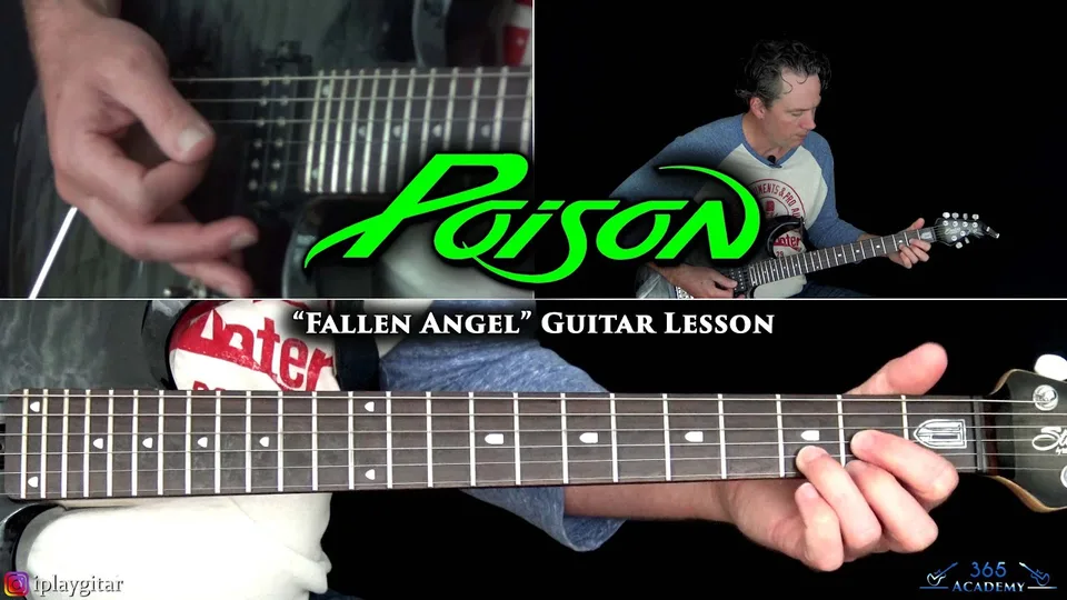 Poison - Fallen Angel guitar lesson
