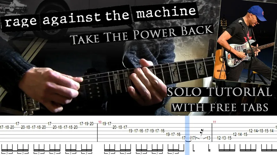 Rage Against The Machine - Take The Power Back with tablatures and backing tracks guitar tab