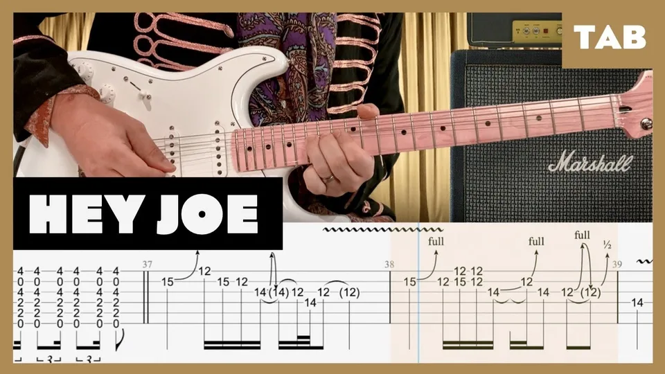 Jimi Hendrix - Hey Joe guitar tab