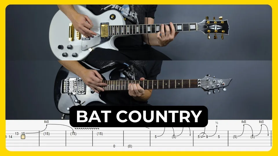 Avenged Sevenfold - Bat Country guitar tab