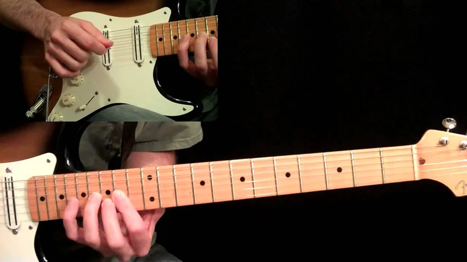 Led Zeppelin - Ramble On - Jimmy Page - Interlude & Guitar Solo guitar lesson