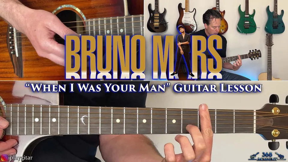 Bruno Mars - When I Was Your Man guitar lesson