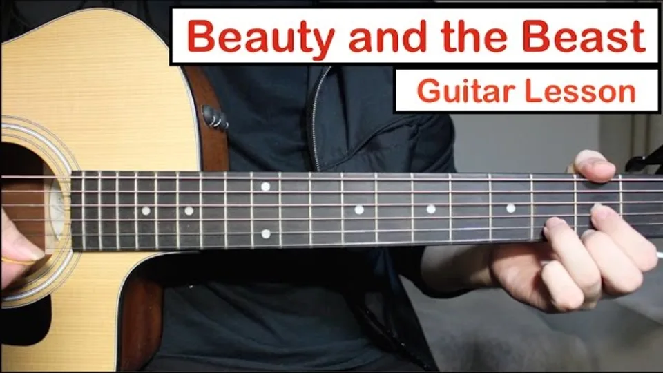 Ariana Grande - Beauty and the Beast guitar lesson