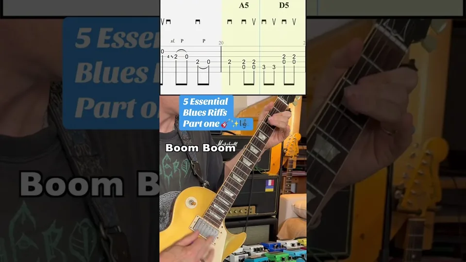 Part One - 5 Essential Blues Riffs guitar tab