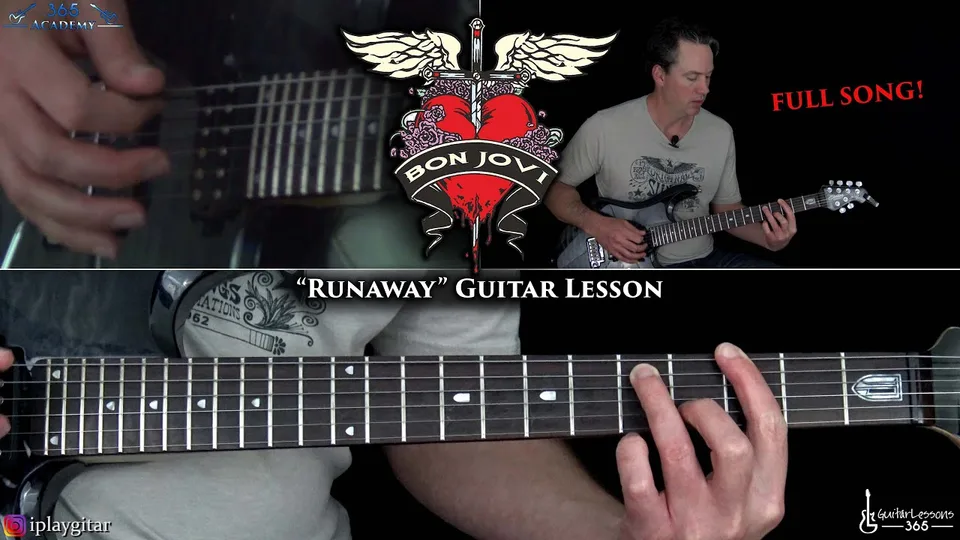 Bon Jovi - Runaway guitar lesson
