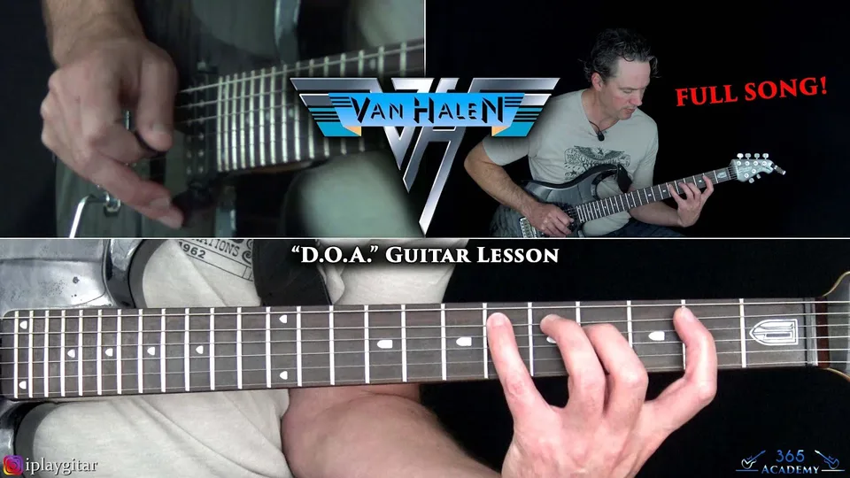 Van Halen - D.O.A. guitar lesson