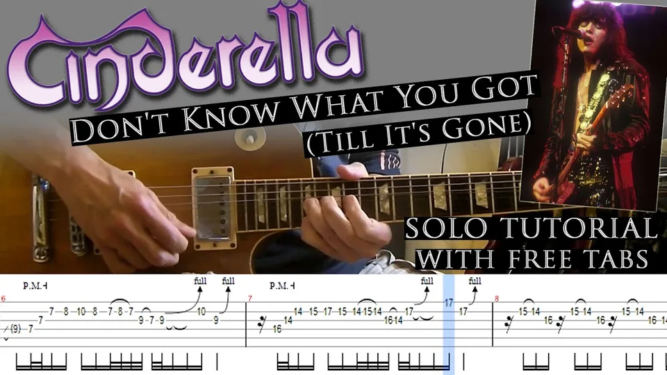Cinderella - Don't Know What You Got guitar tab