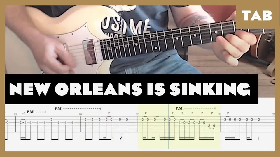The Tragically Hip - New Orleans is Sinking guitar tab