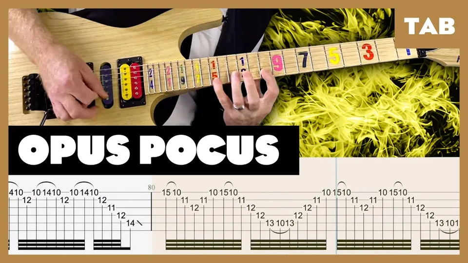 Jason Becker - Opus Pocus guitar tab