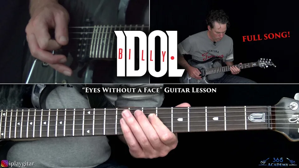 Billy Idol - Eyes Without a Face guitar lesson