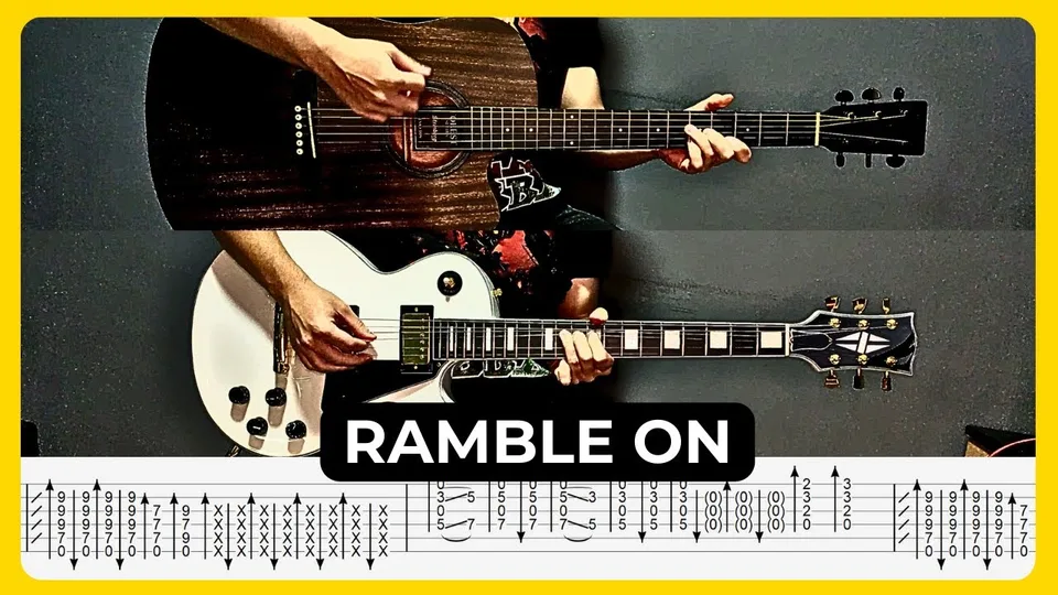 Led Zeppelin - Ramble On guitar tab