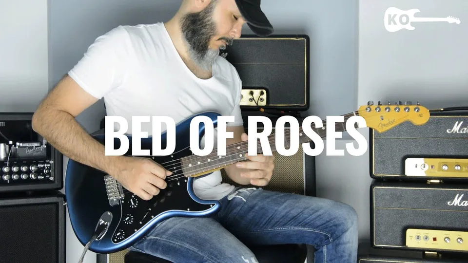 Bon Jovi - Bed Of Roses guitar cover