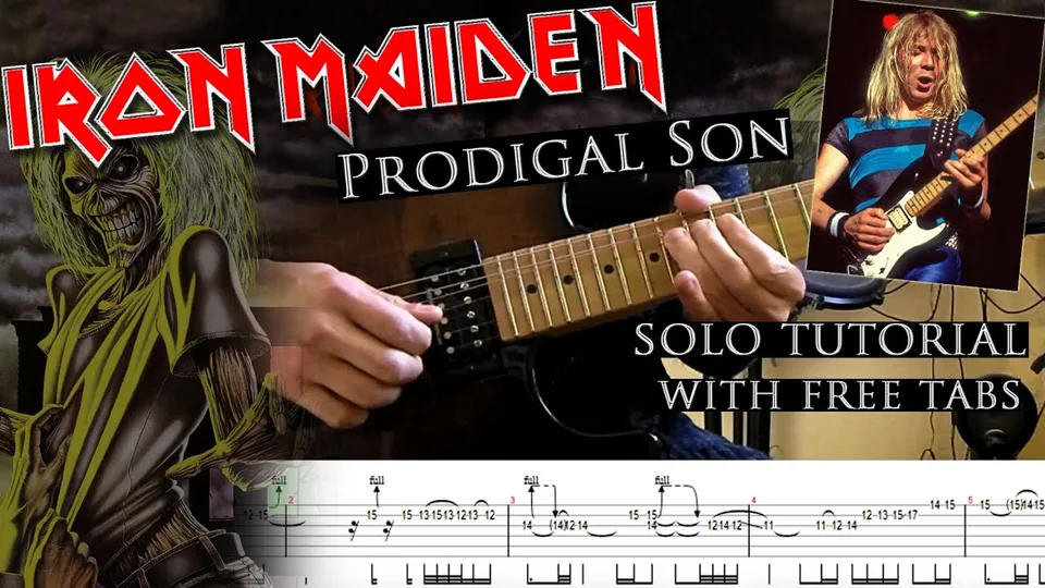 Iron Maiden - Prodigal Son Dave Murray's guitar tab