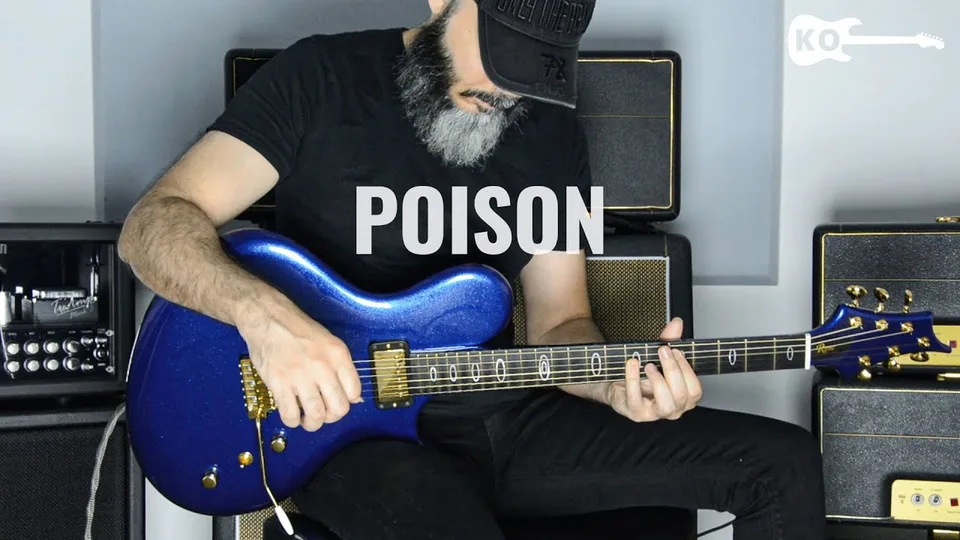 Alice Cooper - Poison guitar cover