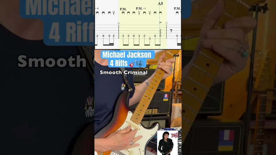 Michael Jackson - 4 Riffs guitar tab