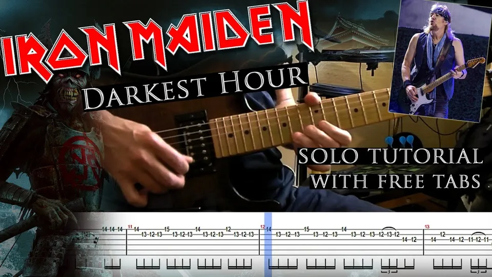 Iron Maiden - Darkest Hour Adrian Smith's guitar tab