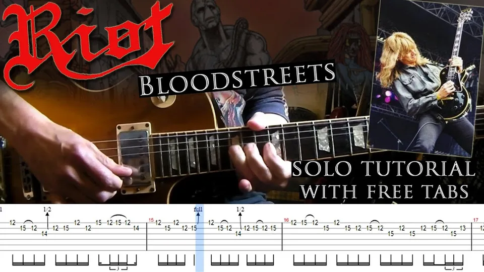 Riot - Bloodstreets guitar tab