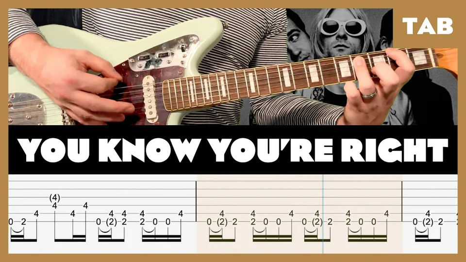 Nirvana - You Know You're Right guitar tab