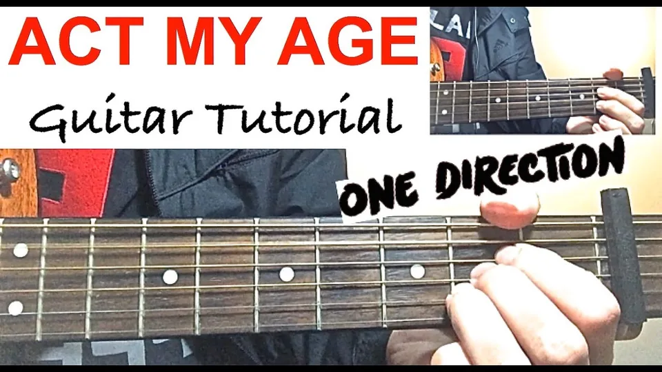 One Direction - ACT MY AGE guitar lesson