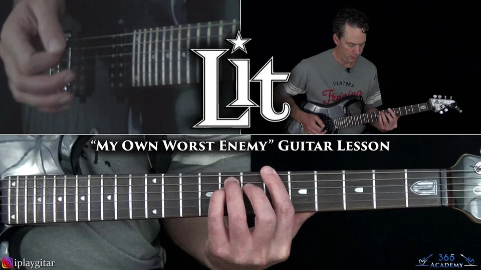 Lit - My Own Worst Enemy guitar lesson