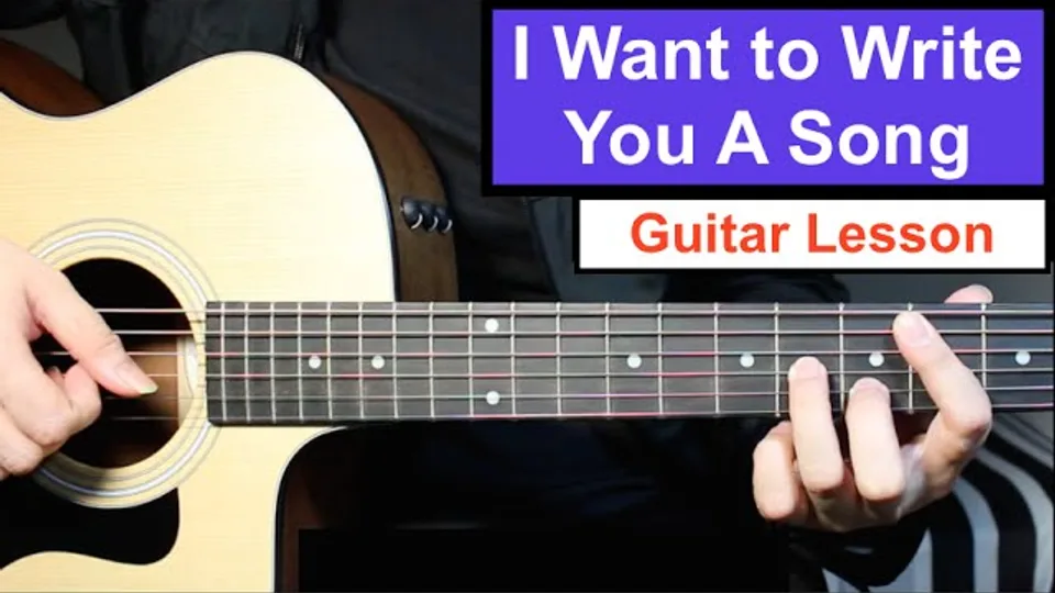 One Direction - I Want To Write You A Song guitar lesson