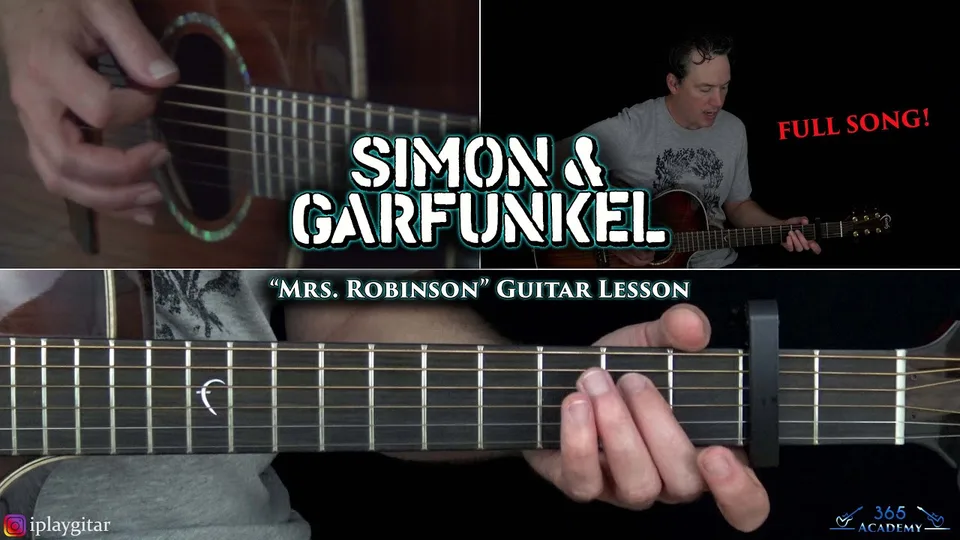 Simon & Garfunkel - Mrs. Robinson guitar lesson