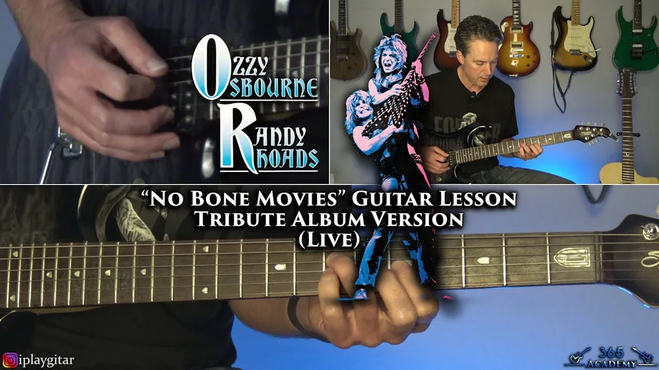 Ozzy Osbourne - No Bone Movies Randy Rhoads guitar lesson