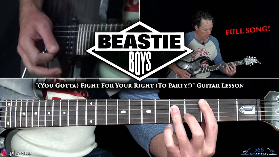 Beastie Boys - " Fight for Your Right " guitar lesson