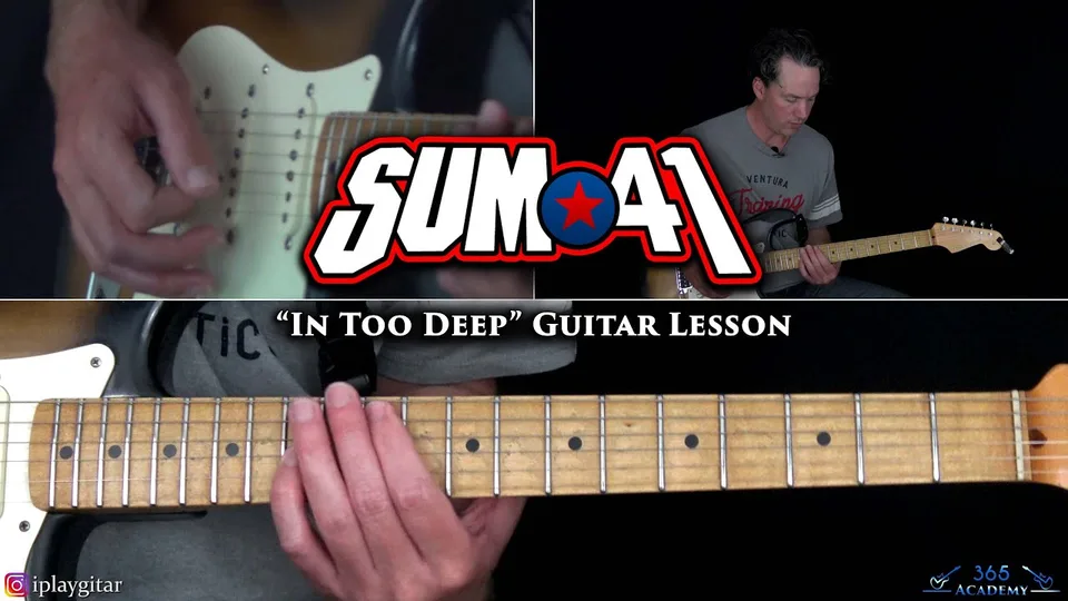 Sum 41 - In Too Deep guitar lesson